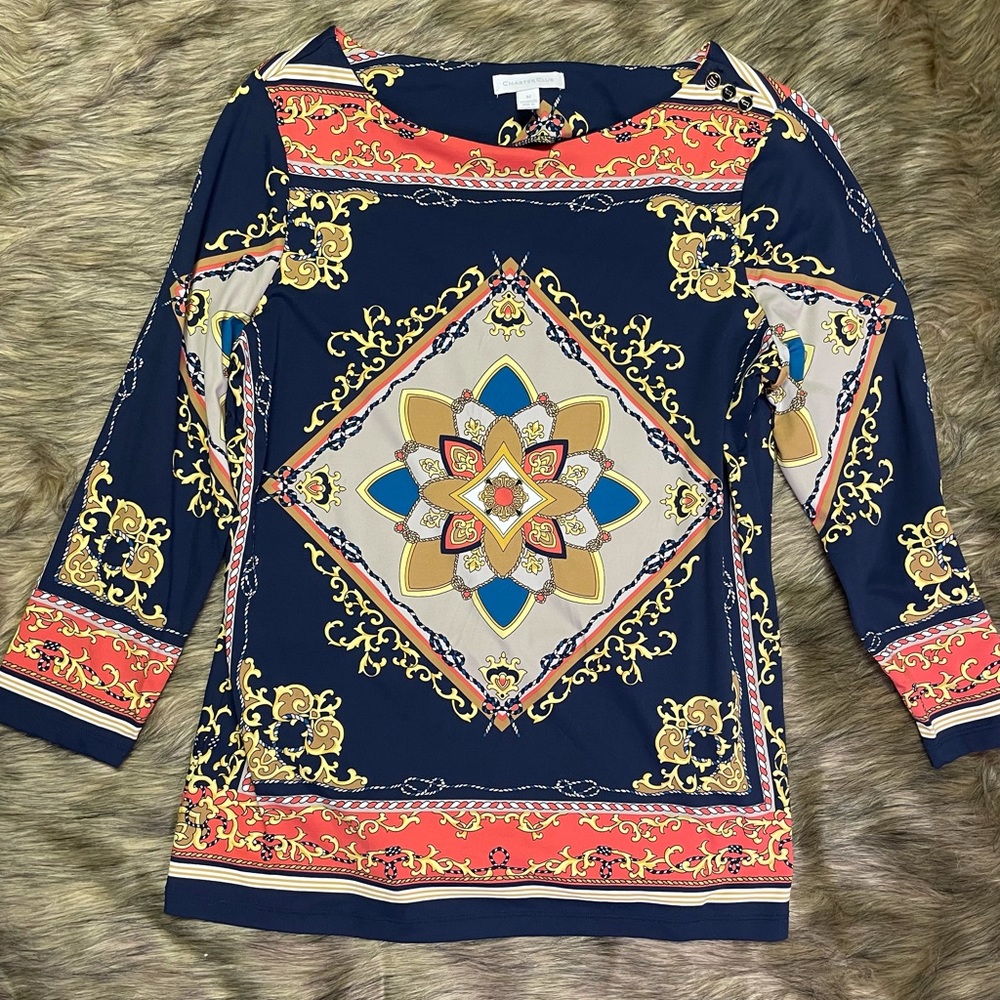 Womens Medium Charter Club Dressy Top - Picture 1 of 3